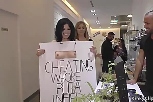 Cheating Whore Disgraced In Public